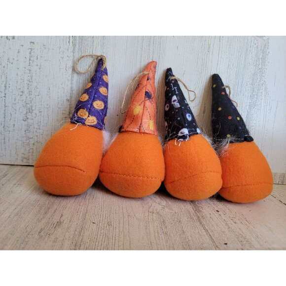 Halloween miniature plush gnome spider ornament set - Picture 7 of 7